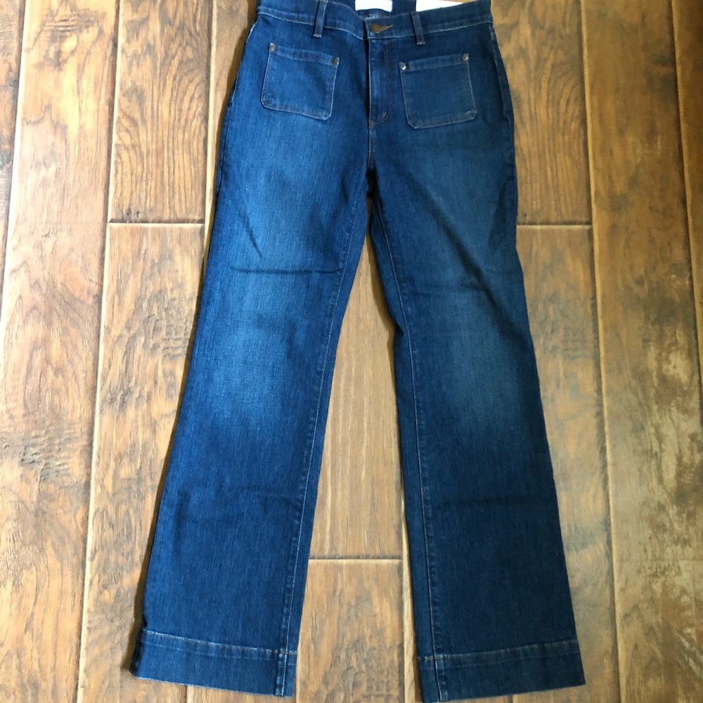 Ann Taylor Loft Wise Leg Trouser Jeans